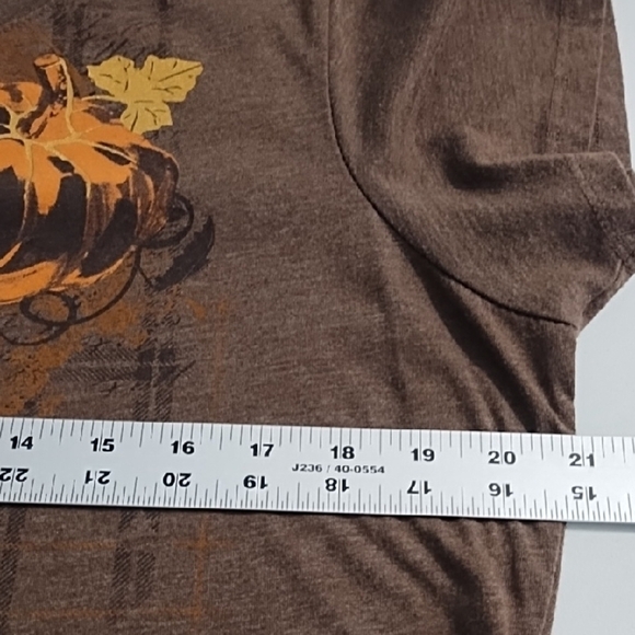 Fall Autumn Pumpkin Graphic Tee Shirt Top - Picture 7 of 13